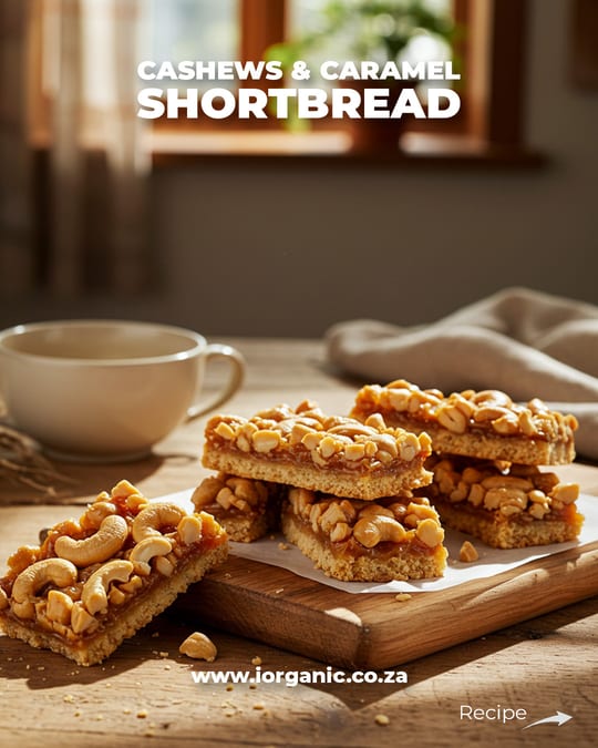 Cashews and Caramel Shortbread